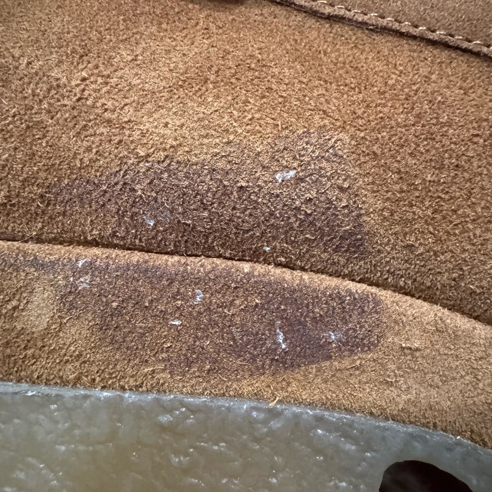 Marc Fisher Suede Platform Loafers in Cognac Brown - Picture 5 of 6